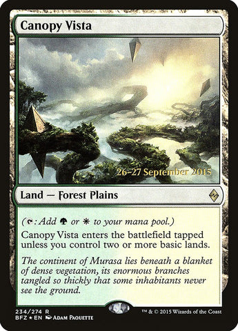 Canopy Vista [Promociones de presentación de Battle for Zendikar] 