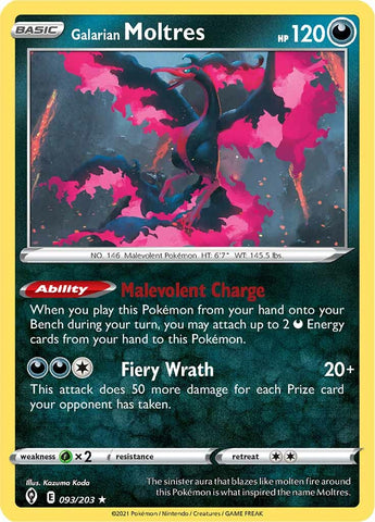 Galarian Moltres (093/203) [Espada y escudo: cielos en evolución] 