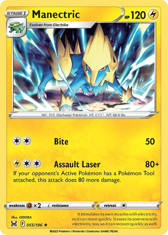Manectric (055/196) [Espada y escudo: Origen perdido] 