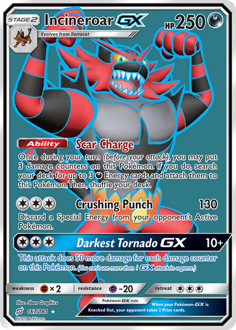 Incineroar GX (167/181) [Sol y Luna: forman equipo] 