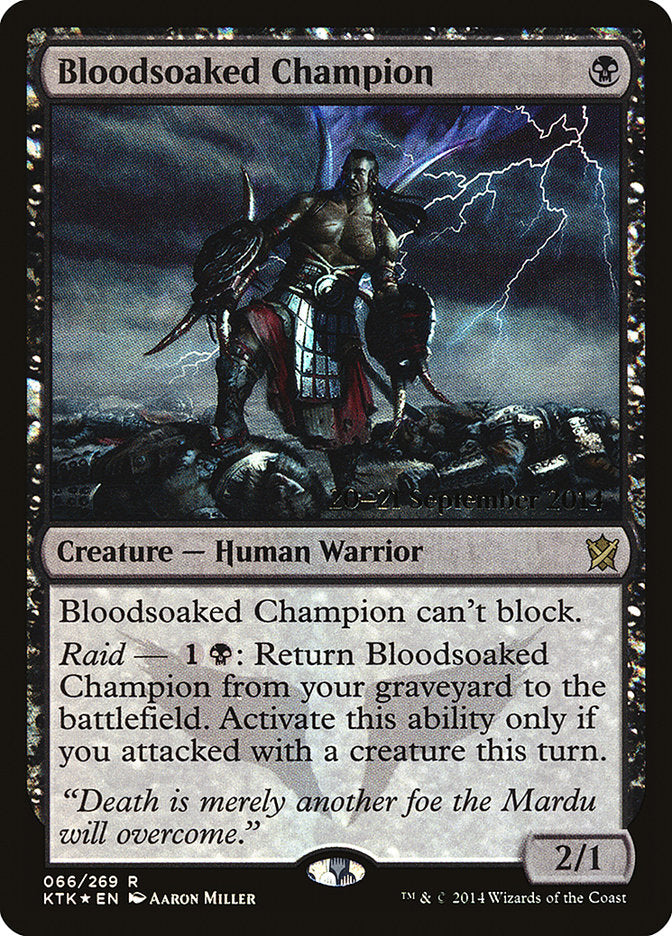 Campeón empapado de sangre [Promociones de presentación de Khans of Tarkir] 