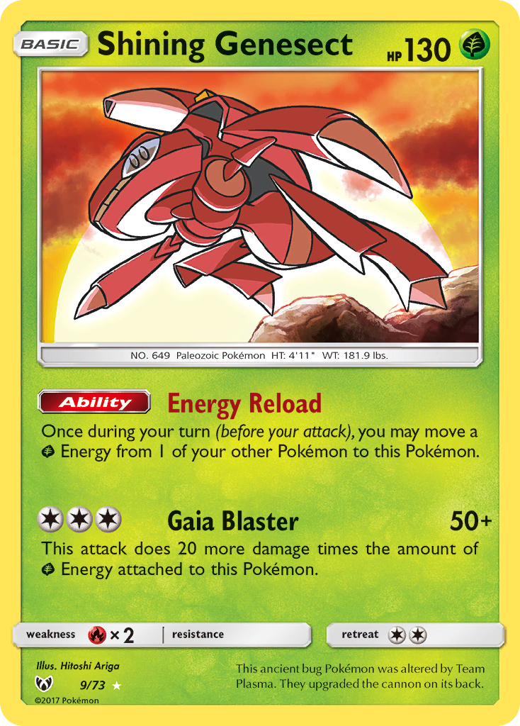 Shining Genesect (9/73) [Sol y Luna: Shining Legends] 