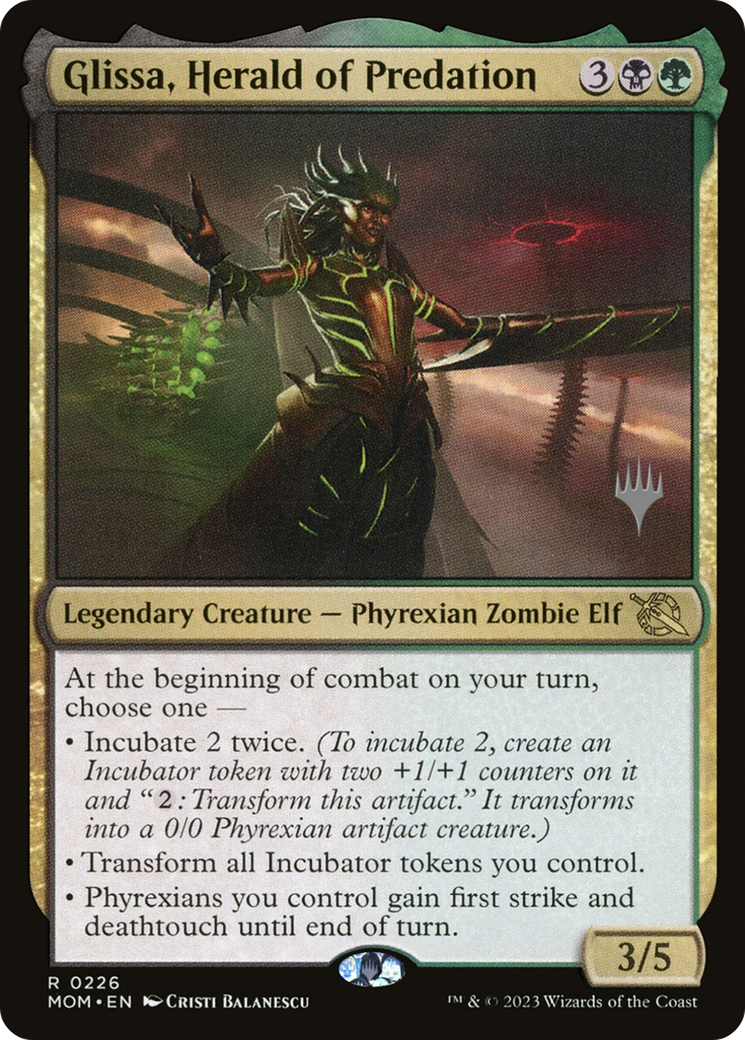 Glissa, Heraldo de la Depredación (Paquete promocional) [Promociones de March of the Machine] 