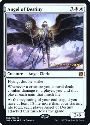 Ángel del destino [Promociones de presentación de Zendikar Rising] 