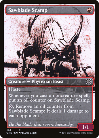 Sawblade Scamp (Showcase Icor) [Phyrexia: Todos serán uno] 