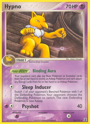 Hypno (23/113) [EX: Especie Delta] 