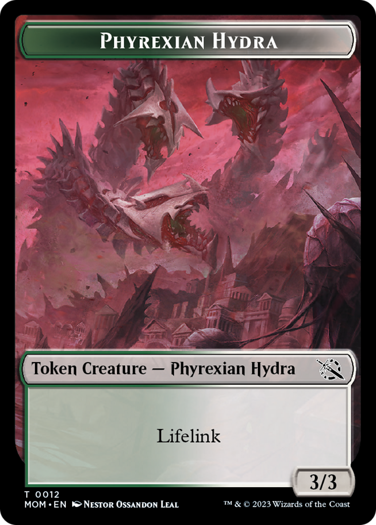 Elemental (2) // Hidra pirexiana (12) Ficha de doble cara [Fichas de la Marcha de la Máquina] 