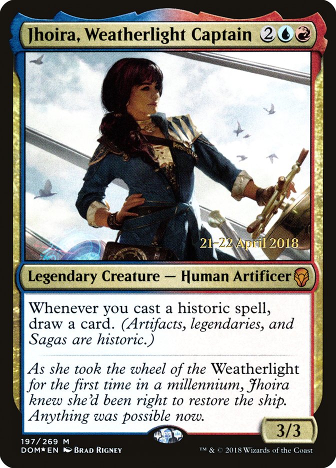 Jhoira, capitana del Vientoligero [Promociones de presentación de Dominaria] 