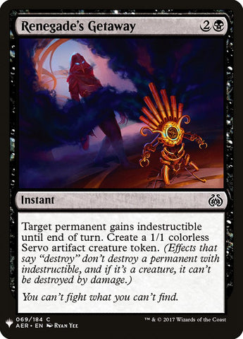 La escapada del renegado [Mystery Booster] 