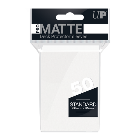 Ultra PRO: Fundas estándar de 50 ct - PRO-Matte (Blanco) 