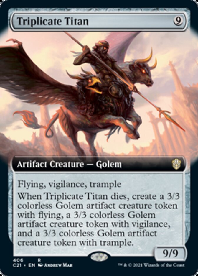 Titán triplicado (arte extendido) [Commander 2021] 