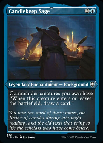 Candelero sabio (grabado en lámina) [Commander Legends: Batalla por Baldur's Gate] 