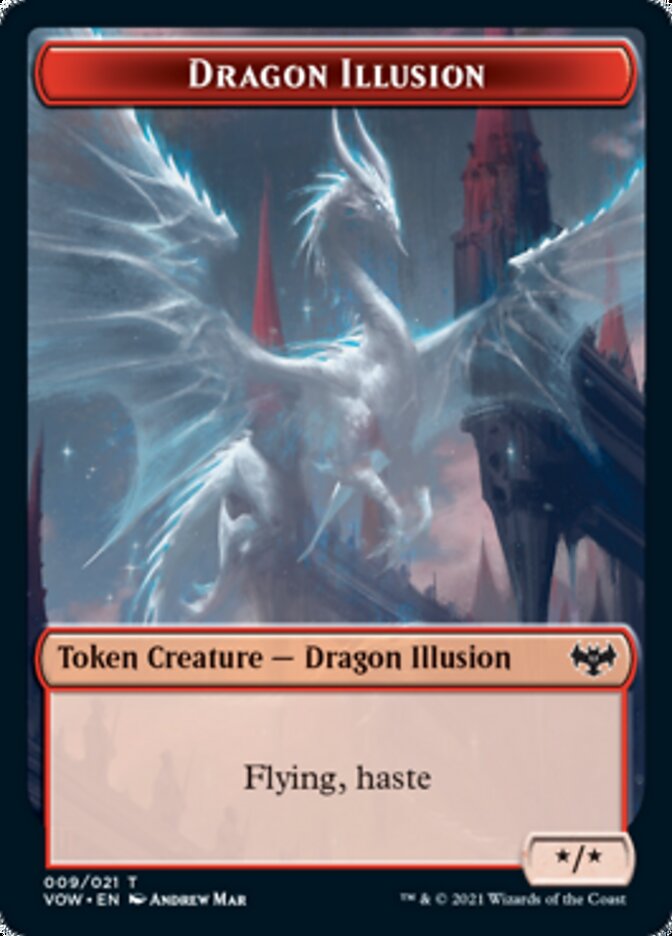 Insecto // Ficha de doble cara de Ilusión de dragón [Innistrad: Fichas de voto carmesí] 
