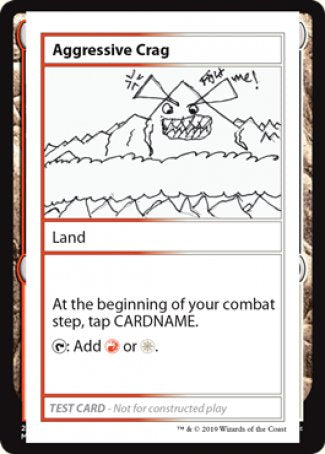 Aggressive Crag (Edición 2021) [Tarjetas de prueba de juego Mystery Booster] 