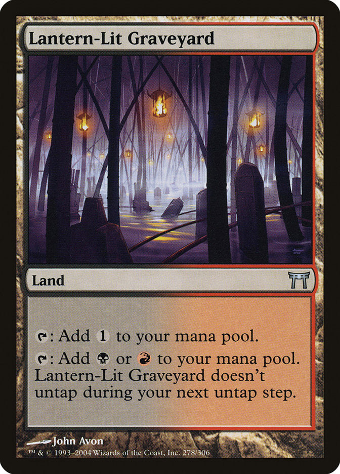 Cementerio iluminado por linternas [Campeones de Kamigawa] 