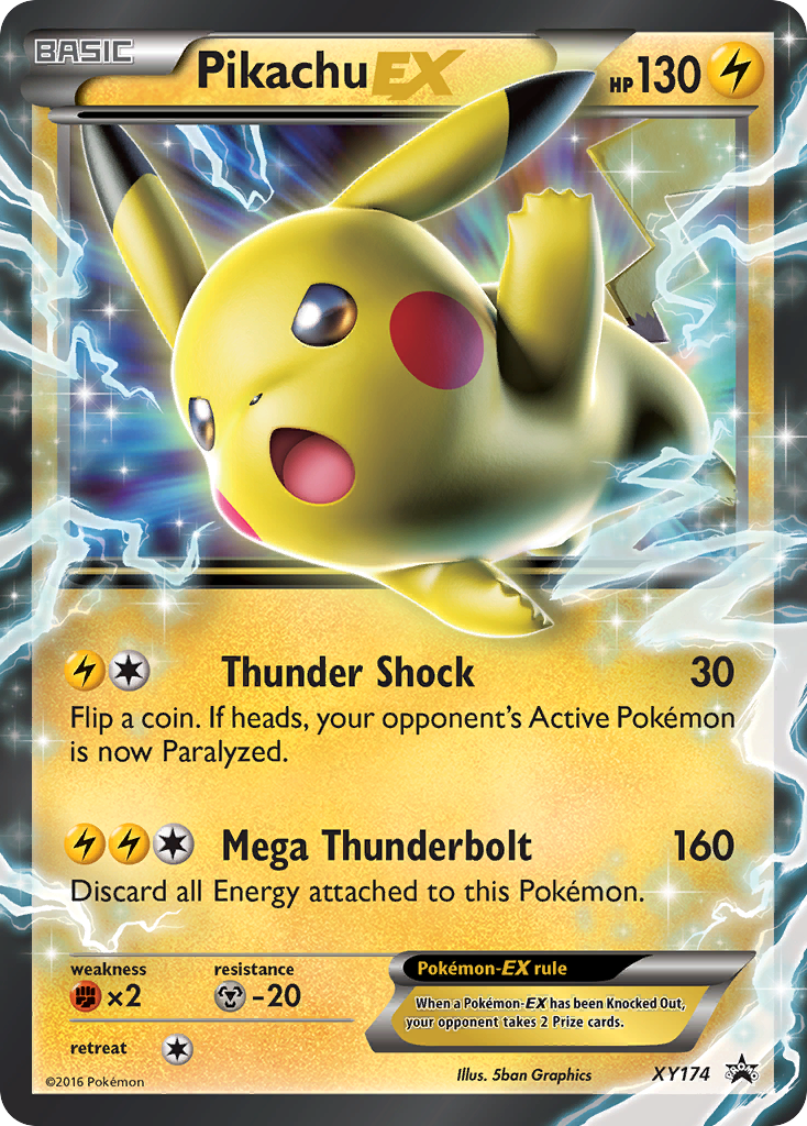 Pikachu EX (XY174) [XY: Promociones de Estrella Negra] 