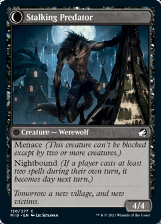 Viajero sombrío // Depredador al acecho [Innistrad: Caza de medianoche] 