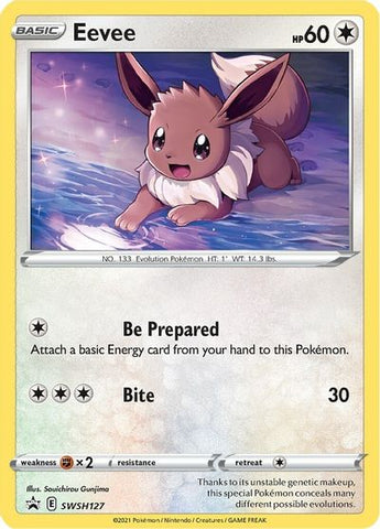 Eevee (SWSH127) [Espada y escudo: Promociones de Black Star] 