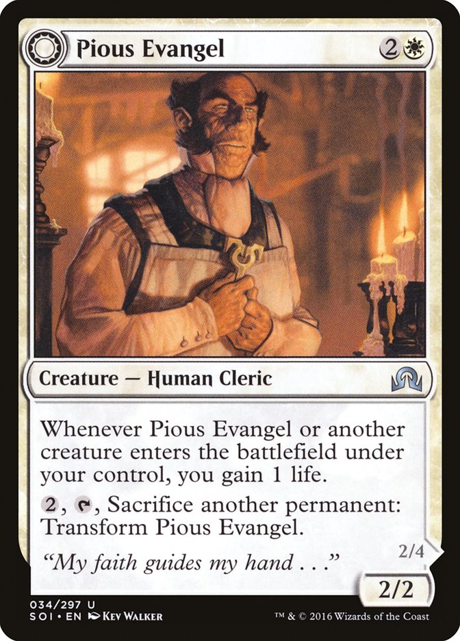Pious Evangel // Discípulo descarriado [Sombras sobre Innistrad] 