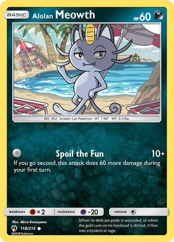 Alolan Meowth (118/214) [Sol y Luna: Trueno perdido] 