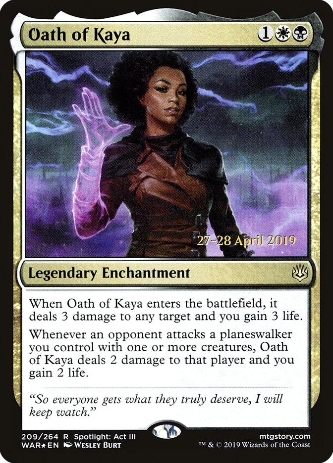 Juramento de Kaya [Promociones de presentación de War of the Spark] 