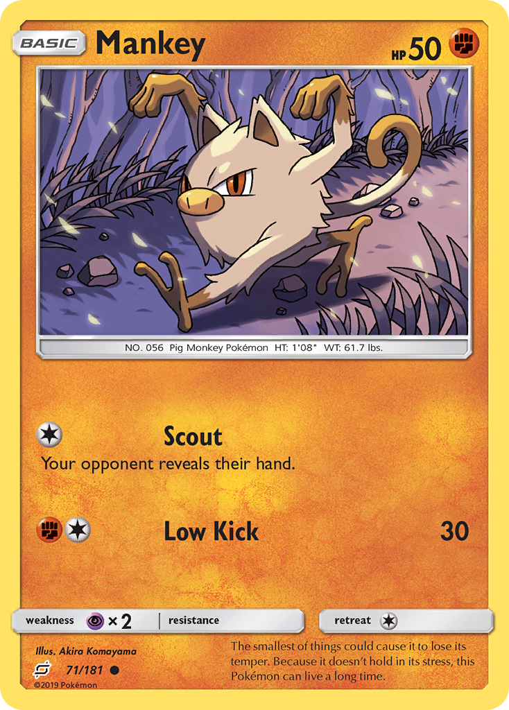 Mankey (71/181) [Sol y Luna: forman equipo] 