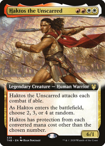 Haktos the Unscarred (Arte extendido) [Theros Beyond Death] 