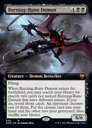 Demonio Runa Ardiente (Arte Extendido) [Kaldheim] 