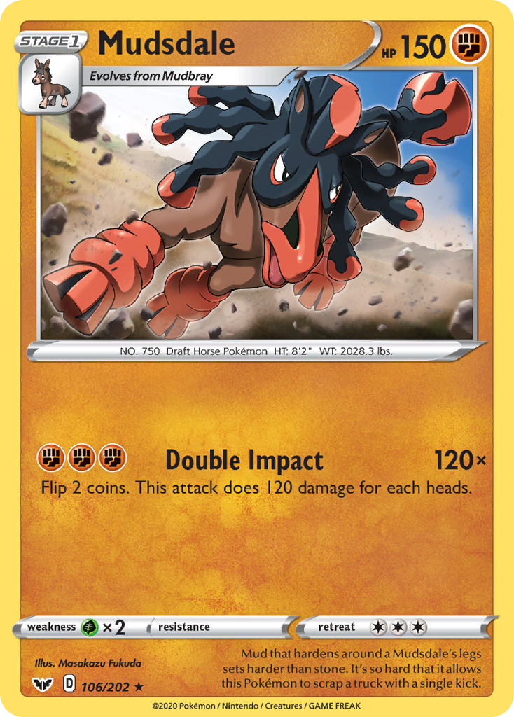 Mudsdale (106/202) [Espada y escudo: conjunto básico] 