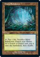 Misty Rainforest (grabado en lámina retro) [Horizontes modernos 2] 