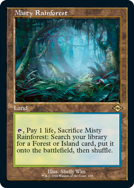 Misty Rainforest (grabado en lámina retro) [Horizontes modernos 2] 