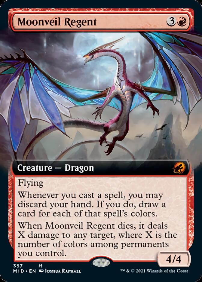 Moonveil Regent (arte extendido) [Innistrad: Caza de medianoche] 