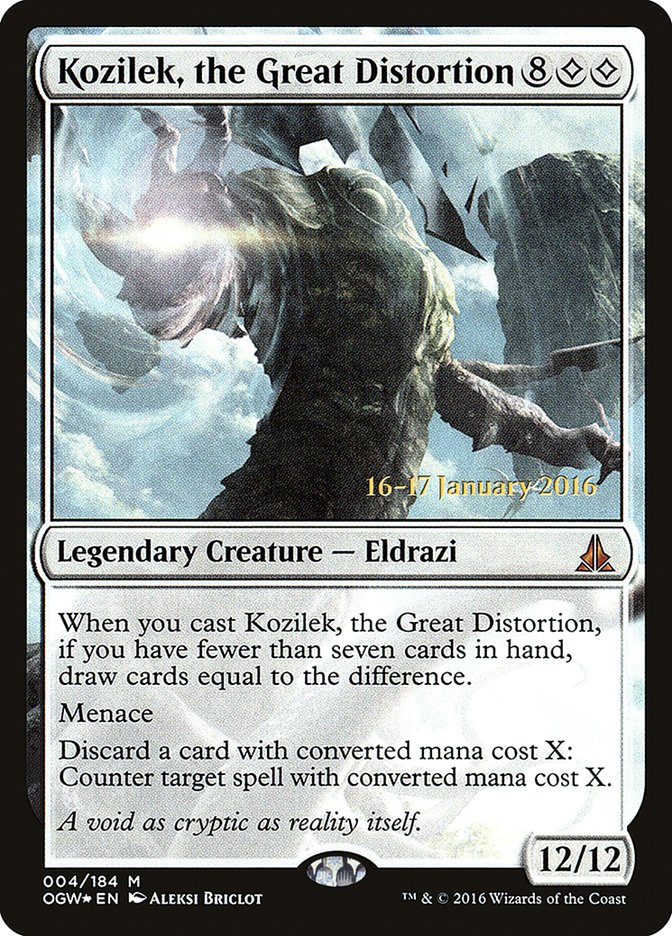 Kozilek, la gran distorsión [Promociones de presentación del juramento de los Guardianes] 