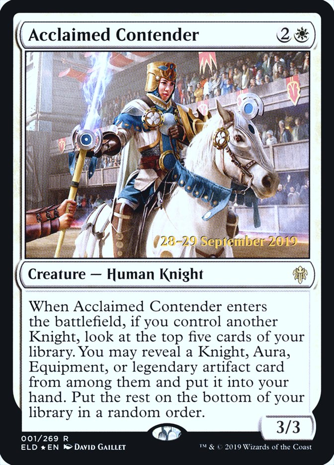 Contendiente aclamado [Promociones de presentación de El trono de Eldraine] 