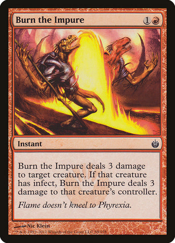Quemar a los impuros [Mirrodin asediado] 