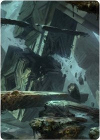 Tarjeta artística de Pantano 3 [Serie de arte Zendikar Rising] 