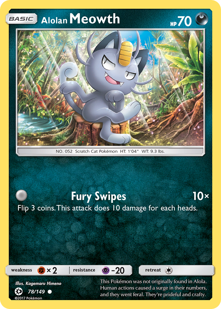 Alolan Meowth (78/149) [Sol y Luna: Conjunto básico] 