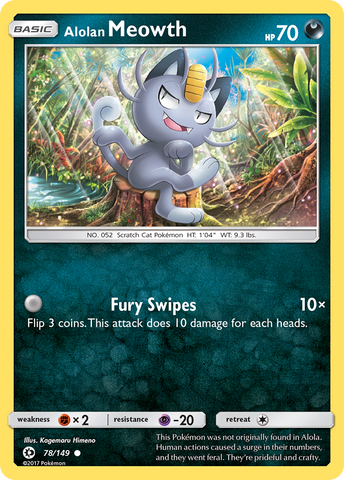 Alolan Meowth (78/149) [Sol y Luna: Conjunto básico] 