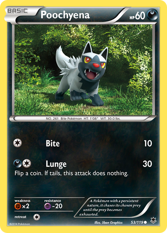 Poochyena (53/119) [XY: Fuerzas fantasmas] 