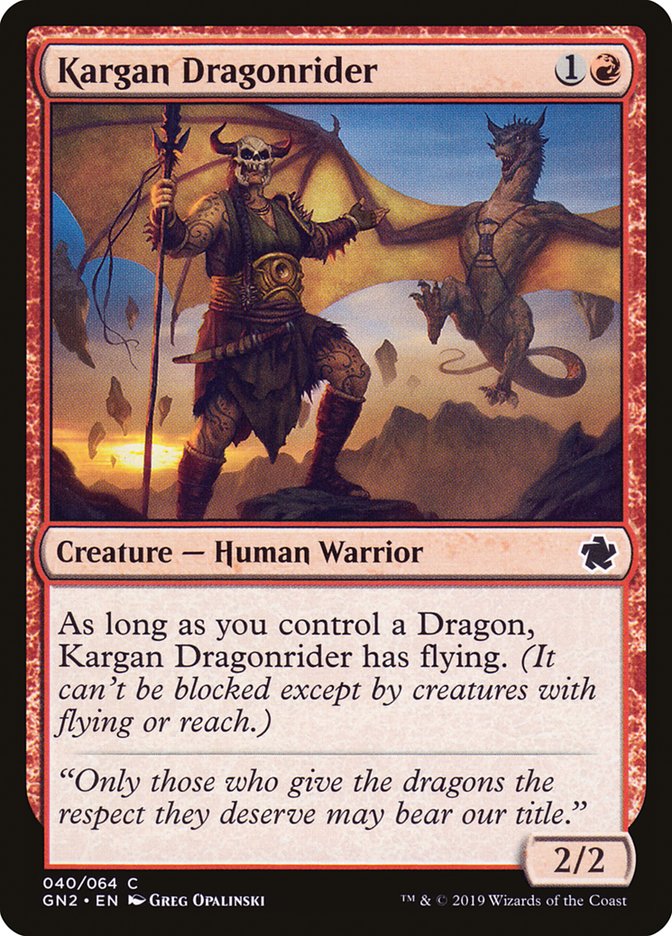 Kargan Dragonrider [Noche de juegos 2019] 