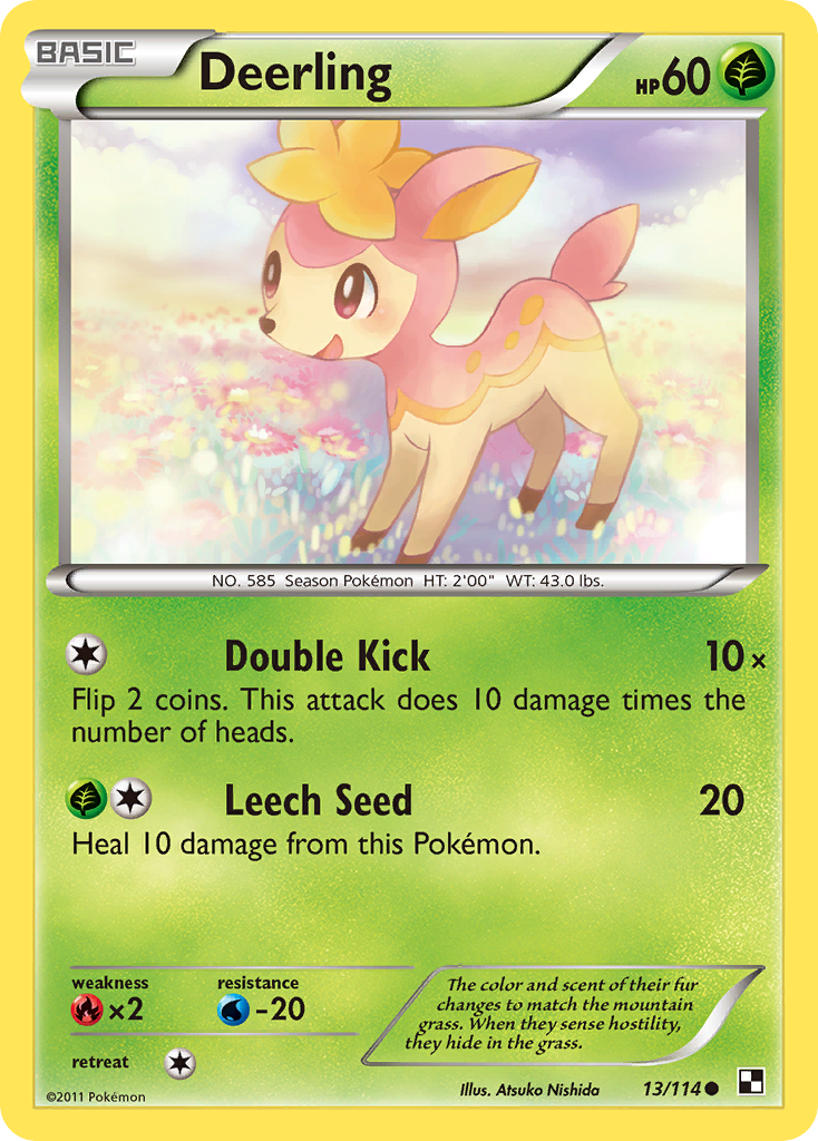 Deerling (13/114) [Blanco y negro: Conjunto básico] 