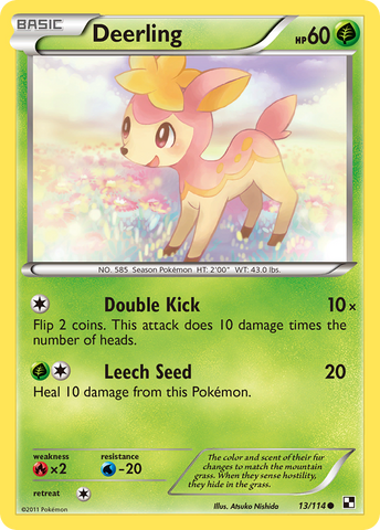 Deerling (13/114) [Blanco y negro: Conjunto básico] 