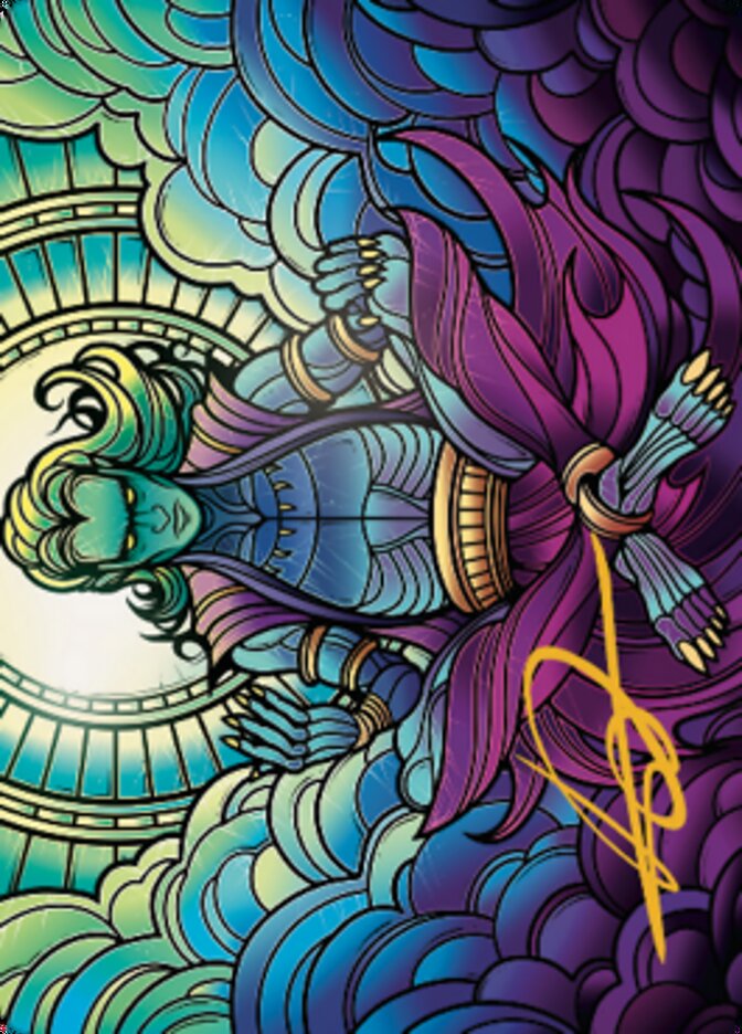 Zur, Eternal Schemer Art Card 2 (Firma estampada en oro) [Serie Dominaria United Art] 