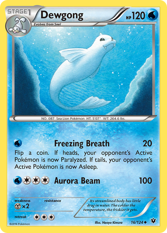 Dewgong (16/124) [XY: Destinos en colisión] 