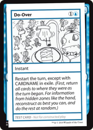 Do-Over (Edición 2021) [Tarjetas de prueba de juego Mystery Booster] 