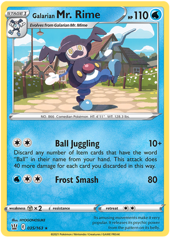 Galarian Mr. Rime (035/163) [Espada y escudo: estilos de batalla] 