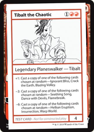 Tibalt el Caótico (Edición 2021) [Tarjetas de prueba de juego Mystery Booster] 