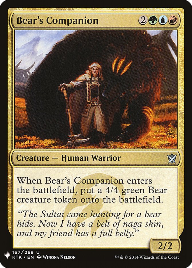 Compañero del oso [Refuerzo misterioso] 