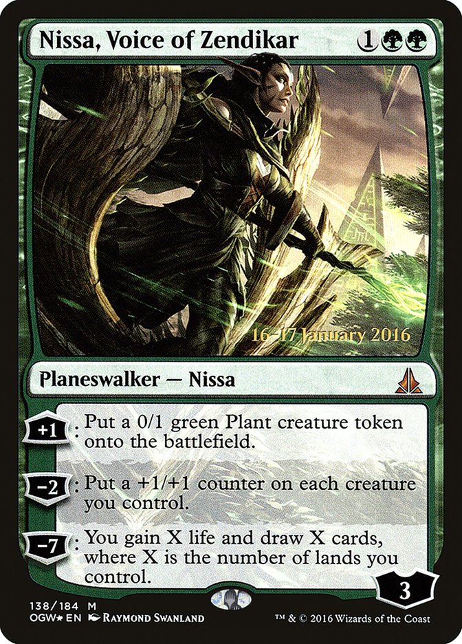 Nissa, voz de Zendikar [Promociones de presentación del juramento de los Guardianes] 