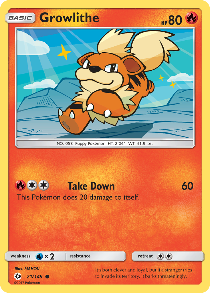 Growlithe (21/149) [Sol y Luna: Conjunto básico] 
